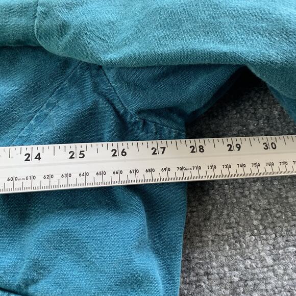 Vintage Context Bomber Jacket Coat Aqua Blue Leather Collar Mens Size XLT Tall - Picture 10 of 16